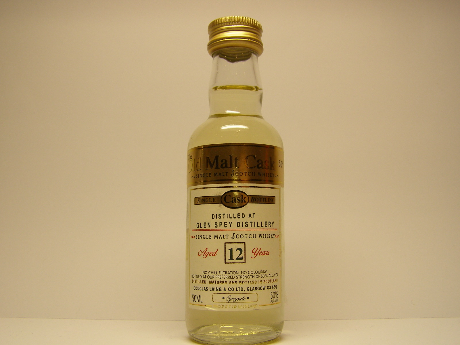 SMSW 12yo "Old Malt Cask" 50ML 50%ALC/VOL